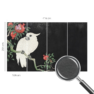 Tapisserie panoramique Papagáj z granátového jablka