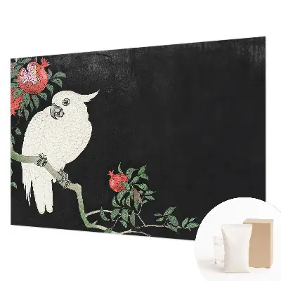 Papier peint intissé Perroquet grenade