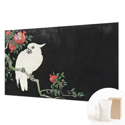 Papier peint intissé Perroquet grenade