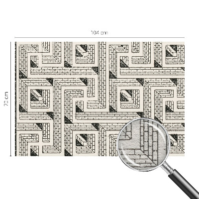 Papier peint panoramique salon Tehlové bludisko