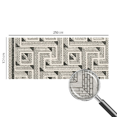 Papier peint panoramique salon Tehlové bludisko