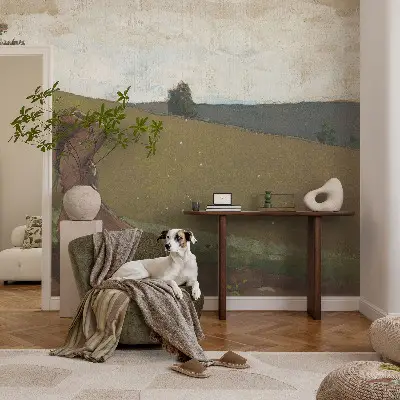 Papier peint panoramique chambre adulte avec une scène silencieuse