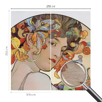 Papier peint intissé Art nouveau coloré