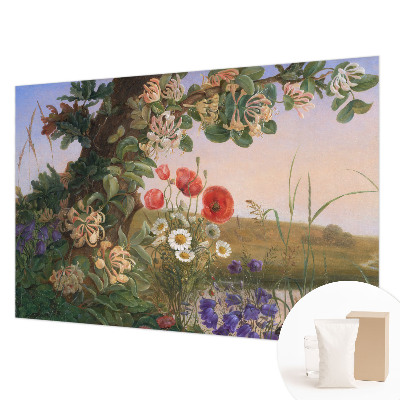 Papier peint panoramique de haute qualité avec un motif floral 