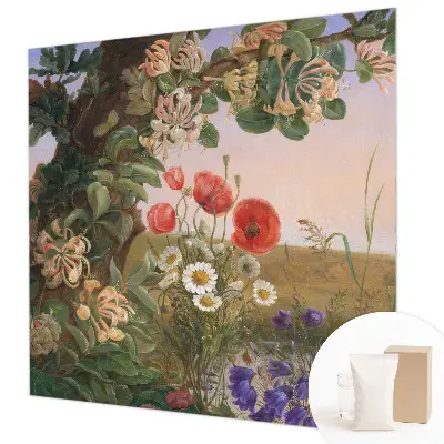 Papier peint panoramique de haute qualité avec un motif floral 
