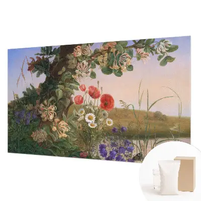 Papier peint panoramique de haute qualité avec un motif floral 