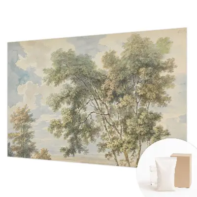 Papier peint intissé imprimé nature romantique