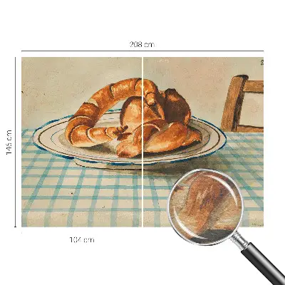 Papier peint photo imprimé sur tissu non tissé pâtisseries maison