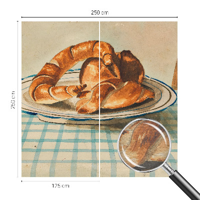 Papier peint panoramique intissé moderne Pečené dobroty z kuchyne