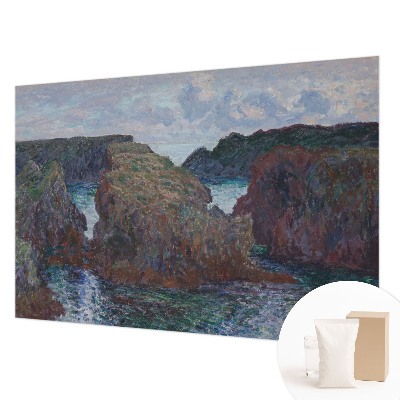 Papier peint panoramique facile à poser avec un motif de côte rocheuse