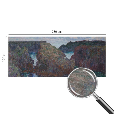 Papier peint panoramique facile à poser avec un motif de côte rocheuse