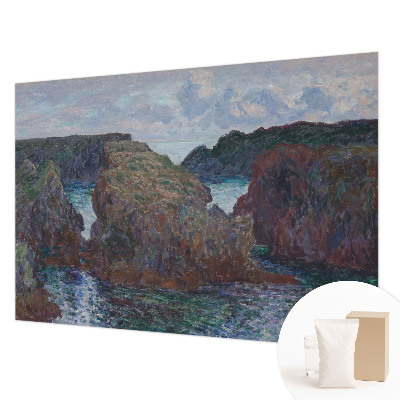 Papier peint panoramique facile à poser avec un motif de côte rocheuse