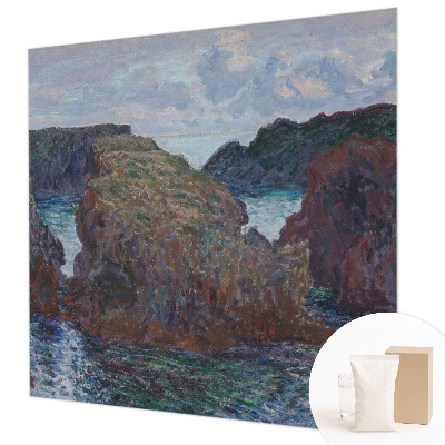 Papier peint panoramique facile à poser avec un motif de côte rocheuse