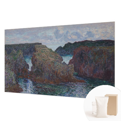 Papier peint panoramique facile à poser avec un motif de côte rocheuse