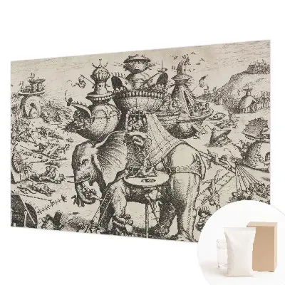 Papier peint photographique intissé Une bataille grotesque