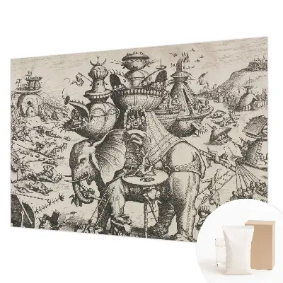 Papier peint photographique intissé Une bataille grotesque
