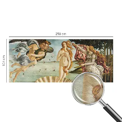 Papier peint panoramique représentant la Naissance de Vénus