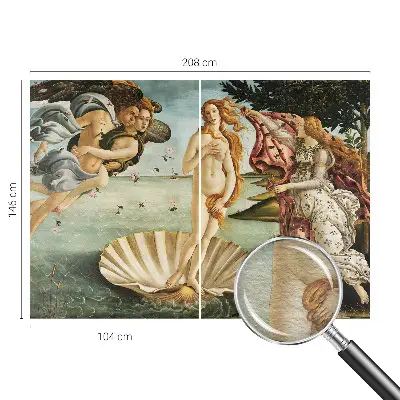 Papier peint panoramique représentant la Naissance de Vénus