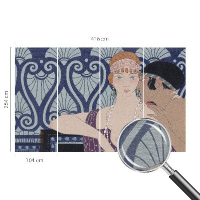 Tapisserie panoramique Umelecký pár