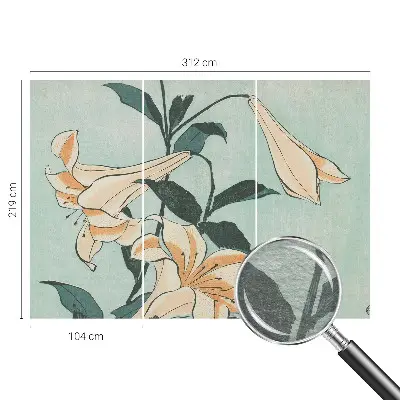 Papier peint photo grand format pour le mur Lys délicats