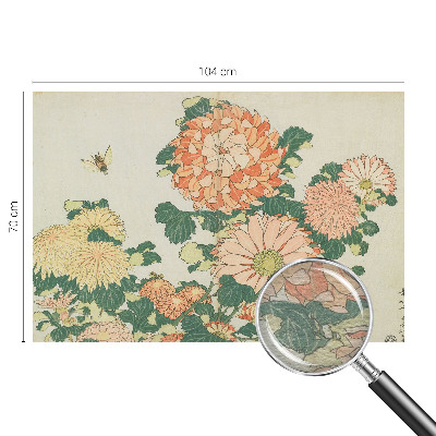 Papier peint panoramique tendance Kvety chryzantémy