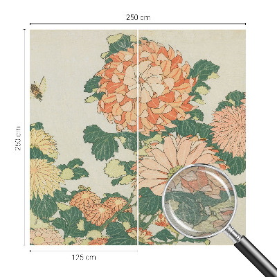 Papier peint panoramique tendance Kvety chryzantémy