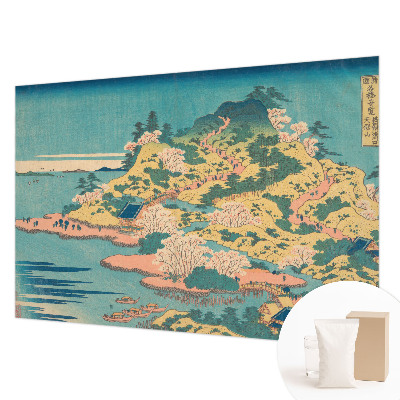 Papier peint panoramique de haute qualité avec un motif de paysage japonais