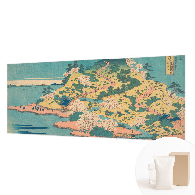 Papier peint panoramique de haute qualité avec un motif de paysage japonais
