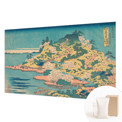 Papier peint panoramique de haute qualité avec un motif de paysage japonais