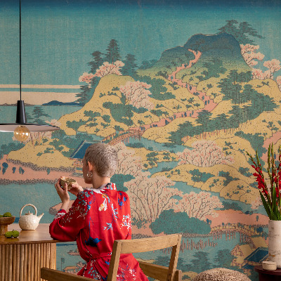 Papier peint panoramique de haute qualité Japonská krajina