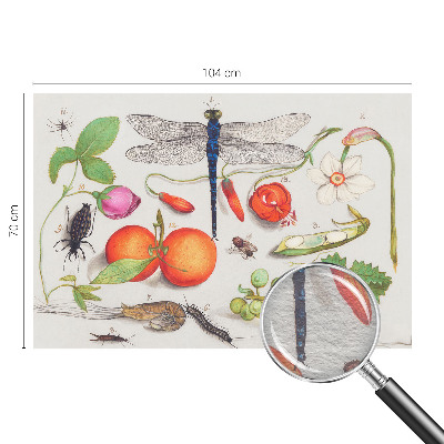 Papier peint panoramique intissé moderne avec une illustration de la nature