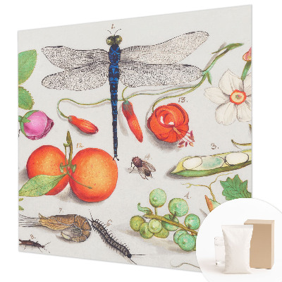 Papier peint panoramique intissé moderne avec une illustration de la nature