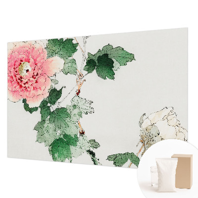 Papier peint photo intissé à motif floral délicat
