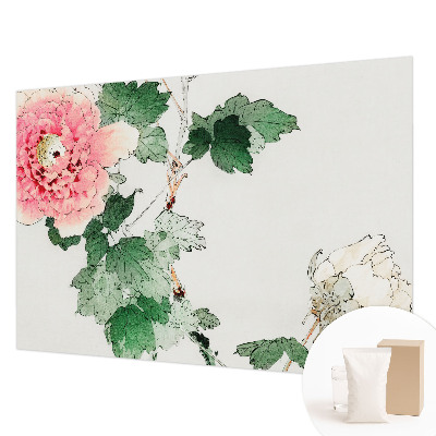 Papier peint photo intissé à motif floral délicat