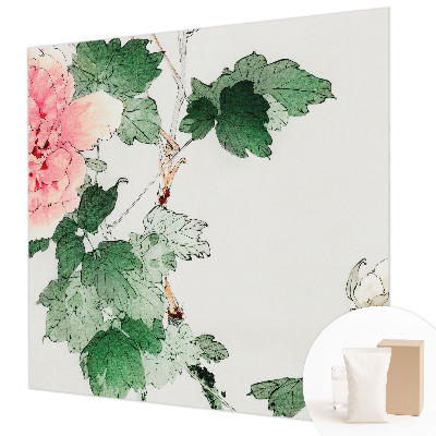 Papier peint photo intissé à motif floral délicat