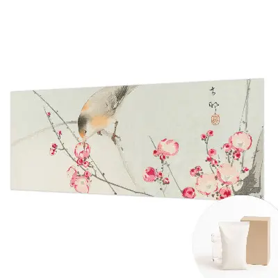 Papier peint photographique intissé oiseau des fleurs