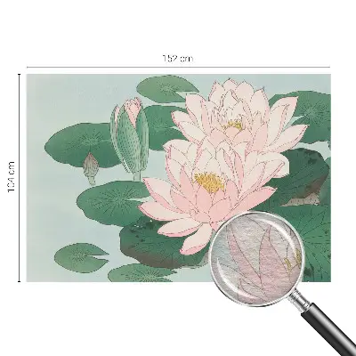 Papier peint photo imprimé sur tissu non tissé lotus d'eau