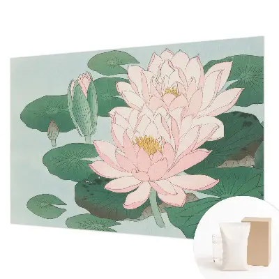 Papier peint photo imprimé sur tissu non tissé lotus d'eau