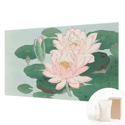 Papier peint photo imprimé sur tissu non tissé lotus d'eau