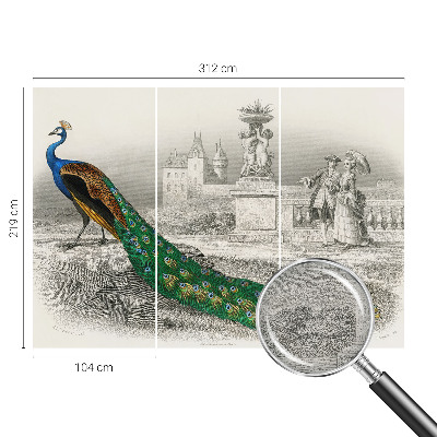 Poster mural panoramique Farebné perie