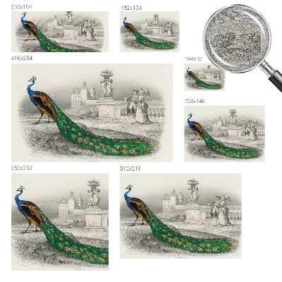 Poster mural panoramique Farebné perie