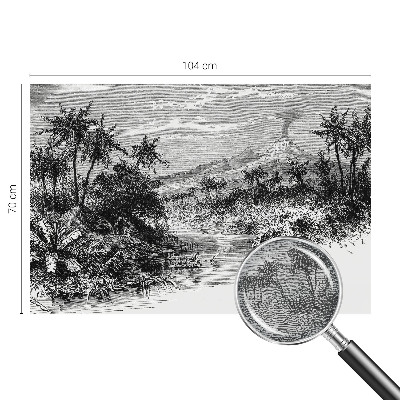 Papier peint chambre moderne Exotická panoráma