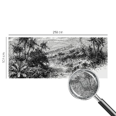 Papier peint chambre moderne Exotická panoráma