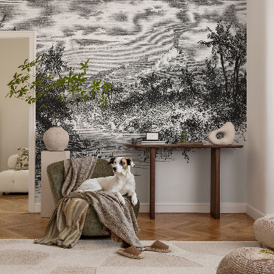 Papier peint chambre moderne Exotická panoráma