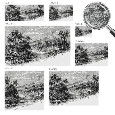 Papier peint chambre moderne Exotická panoráma