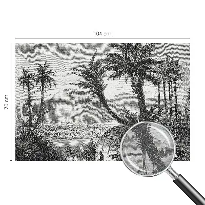 Papier peint photo sur tissu non tissé oasis tropicale