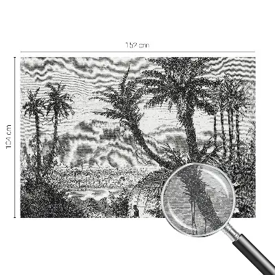 Papier peint photo sur tissu non tissé oasis tropicale