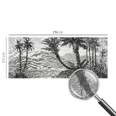 Papier peint photo sur tissu non tissé oasis tropicale