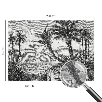 Papier peint photo sur tissu non tissé oasis tropicale