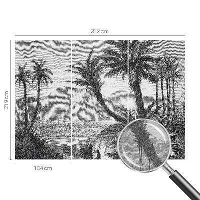 Papier peint photo sur tissu non tissé oasis tropicale
